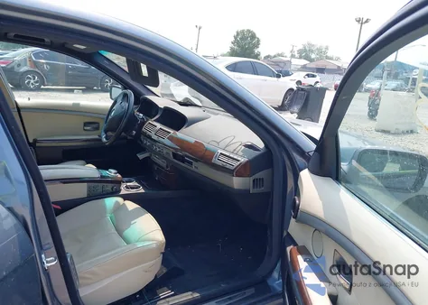 2007 BMW 750Li z USA, uszkodzony, nr VIN WBAHN83567DT69746